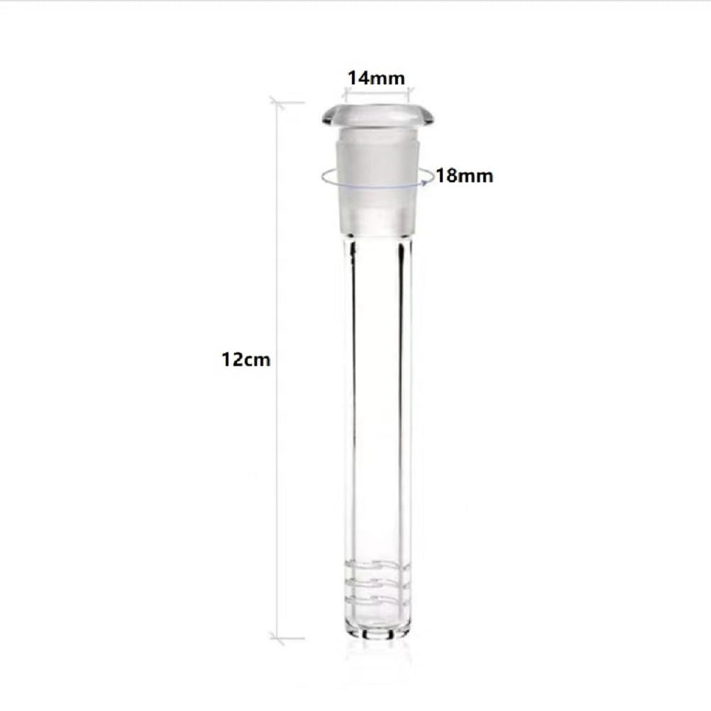 14mm Glass Downstem Diffuser With 6 Cuts Hookah Pipe Flush Top 14 18 mm Female Reducer Adapter Lo Pro Diffused Down Stem For Glass Beaker Bong Water Pipes