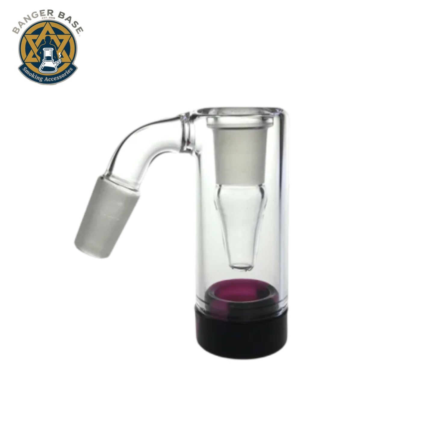 3 Inch Glass Ash Catcher Smoking Bong with 14mm male Colorful Silicone Container Reclaimer Thick Pyrex Ashcatcher 90 45 degree for Water Bongs