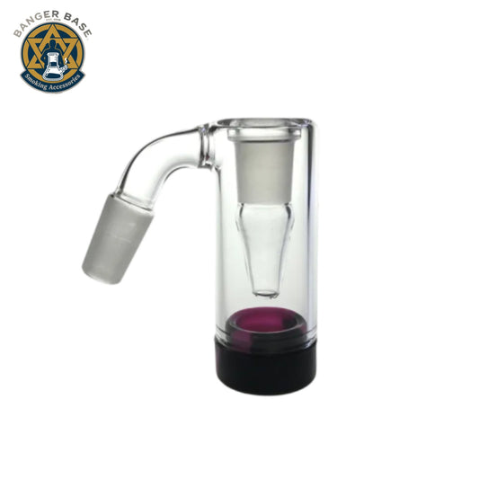 3 Inch Glass Ash Catcher Smoking Bong with 14mm male Colorful Silicone Container Reclaimer Thick Pyrex Ashcatcher 90 45 degree for Water Bongs