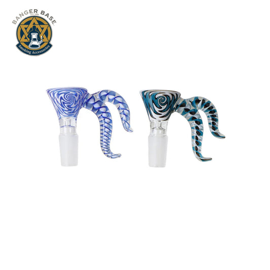 2pcs Glass Bowl Pieces Female Male 14mm Coloured Glass Bowls For Oil Rigs Glass Bongs