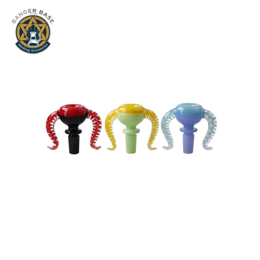 2pcs Glass Bowl Pieces Female Male 14mm Coloured Glass Bowls For Oil Rigs Glass Bongs