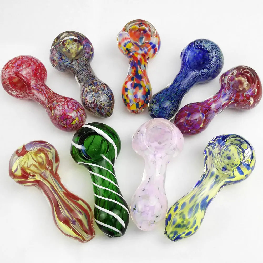10pcs Mystery Glass Pipes Smoking Hand Pipe Glass Handmade Unique Bowl Small Girly Pipe Cheap pipe Beautiful Pipes Gift for Her