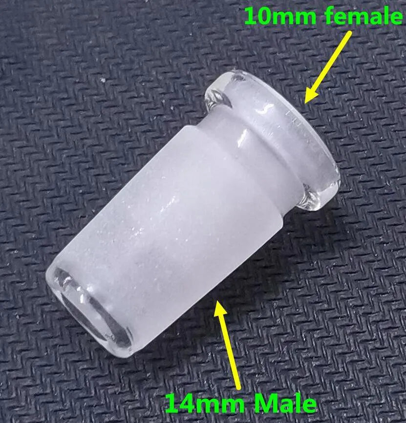10mm female to 14mm male glass adapter converter for glass bong bowl quartz banger 14mm female to 18mm male Reducer Connector