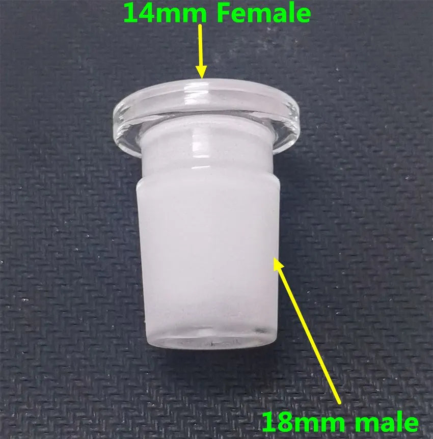 10mm female to 14mm male glass adapter converter for glass bong bowl quartz banger 14mm female to 18mm male Reducer Connector